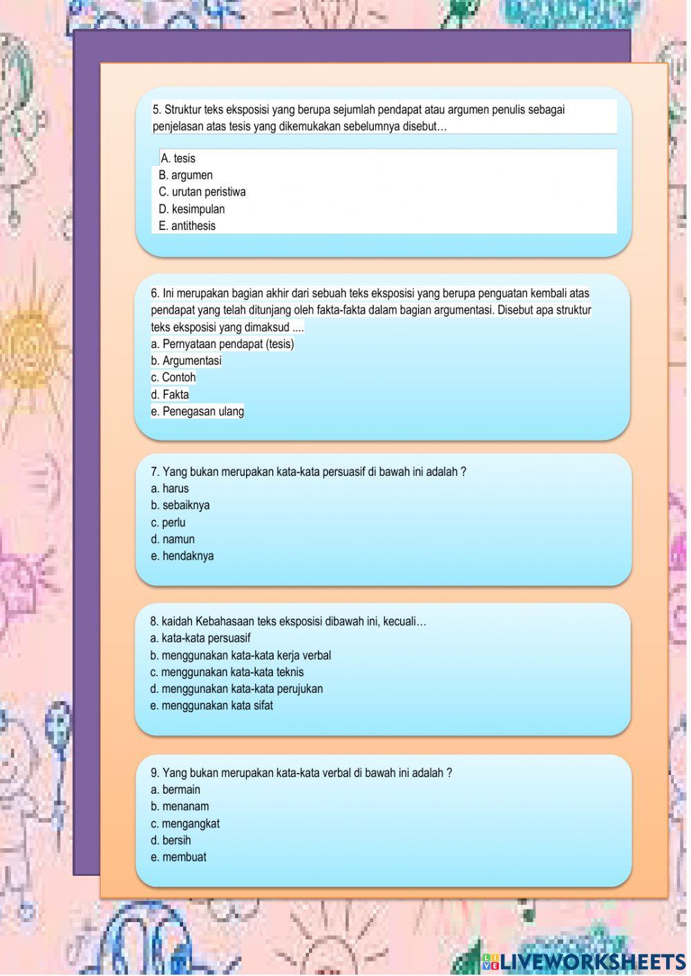 Struktur dan kaidah teks eksposisi