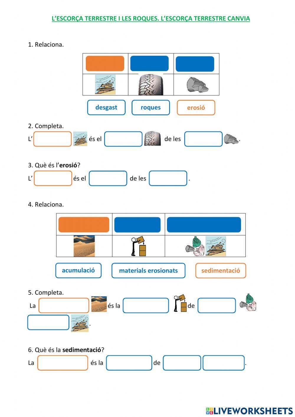L’escorça terrestre i les roques. L'escorça terrestre canvia