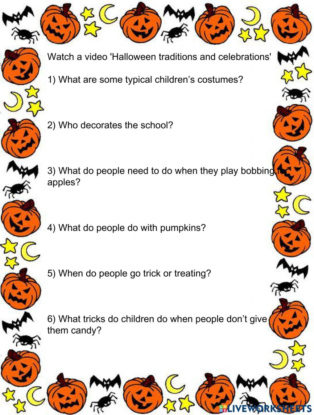 Halloween video - traditions