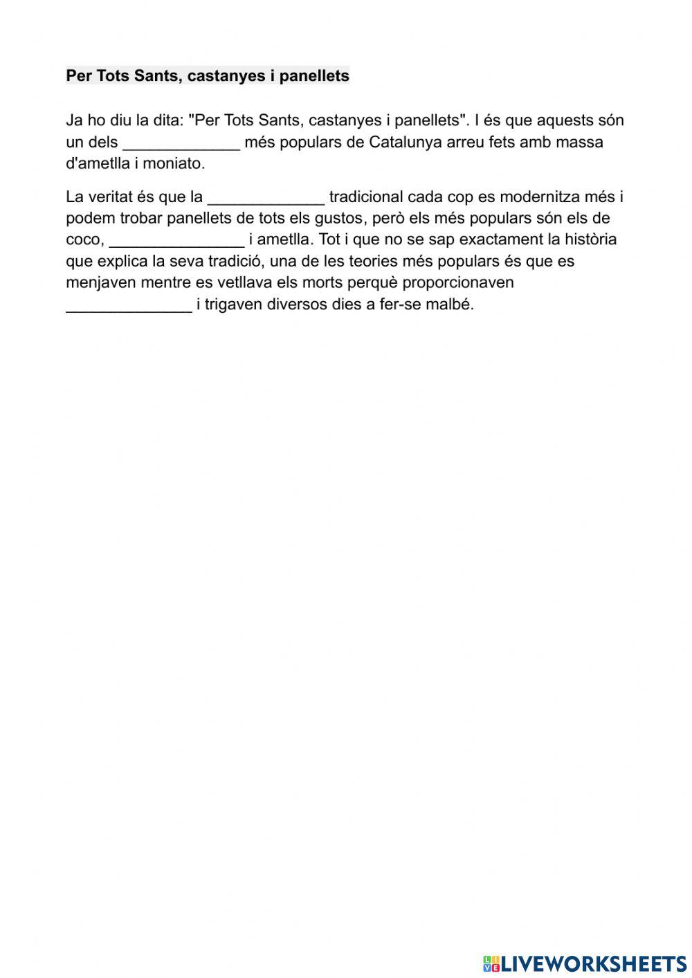 Origen de la castanyada