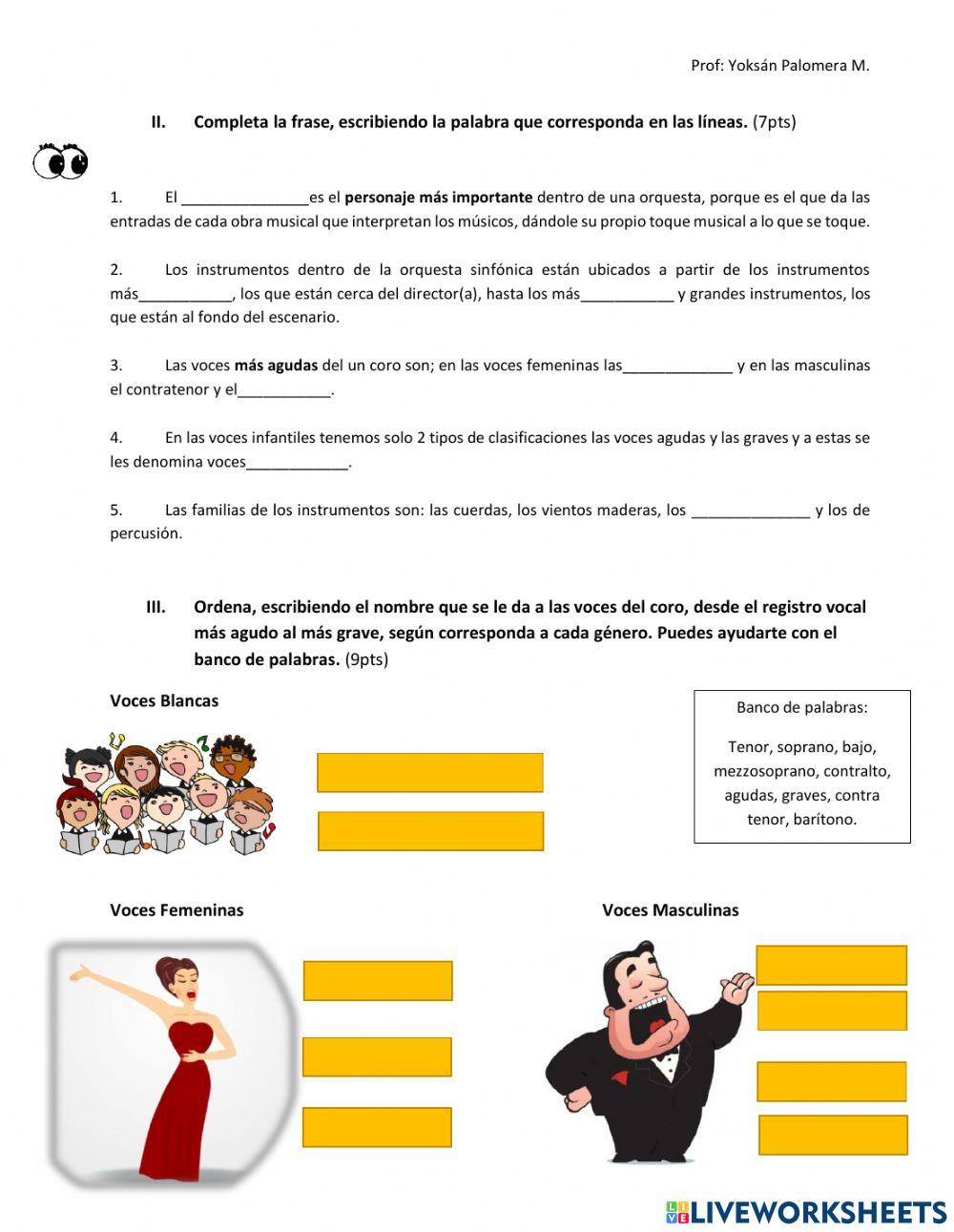 Prueba Orquesta Sinfónica y el Coro