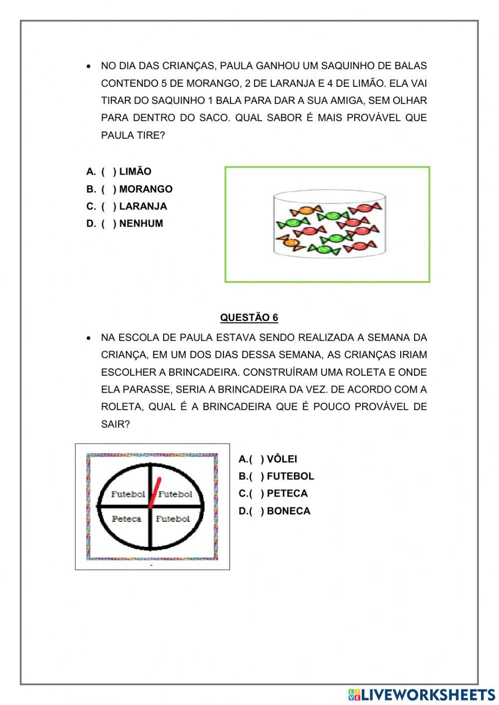 Revisão de matemática