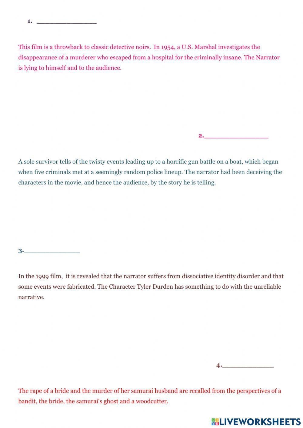 Unreliable Narrator-Part 1