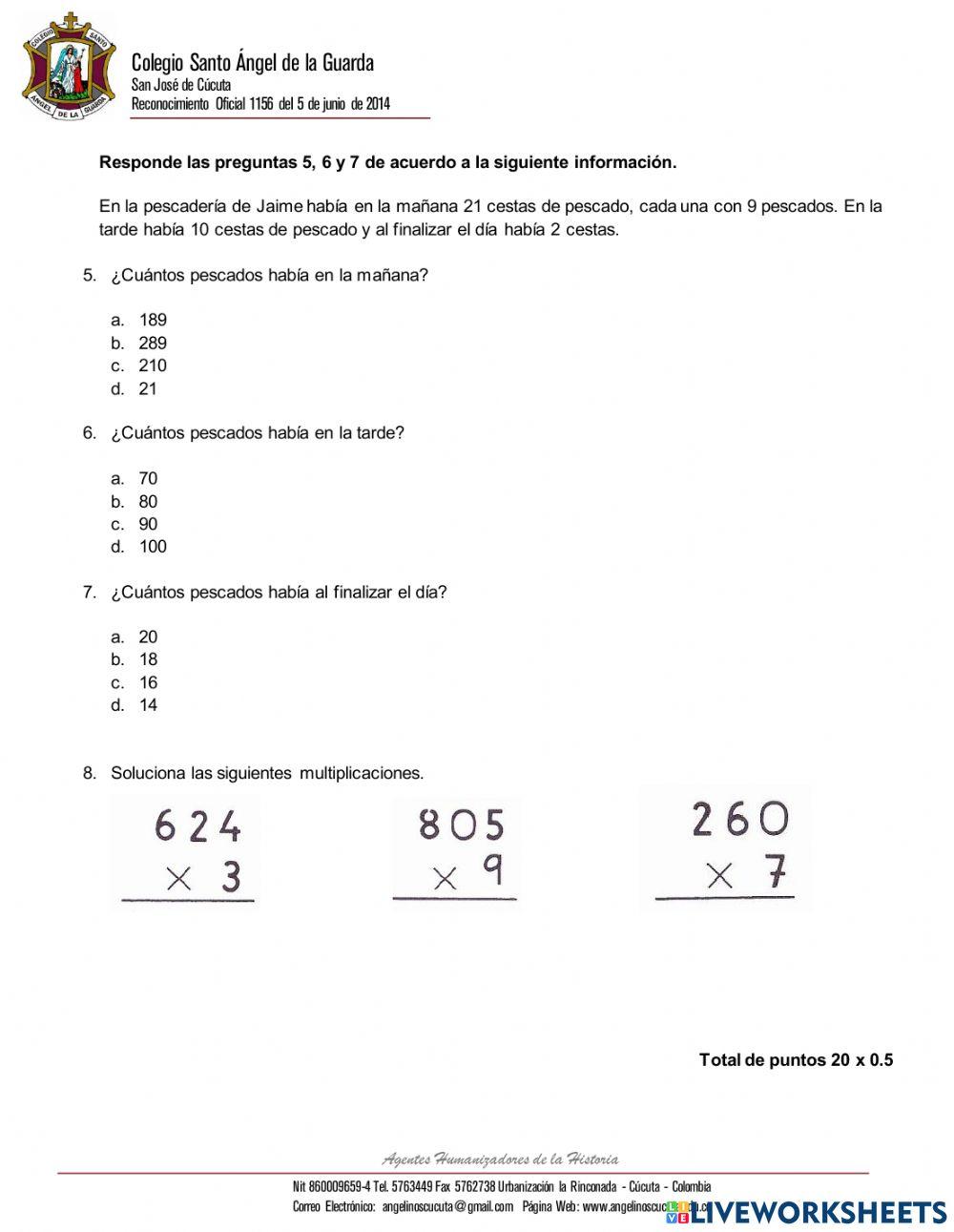 Multiplicacion por una cifra