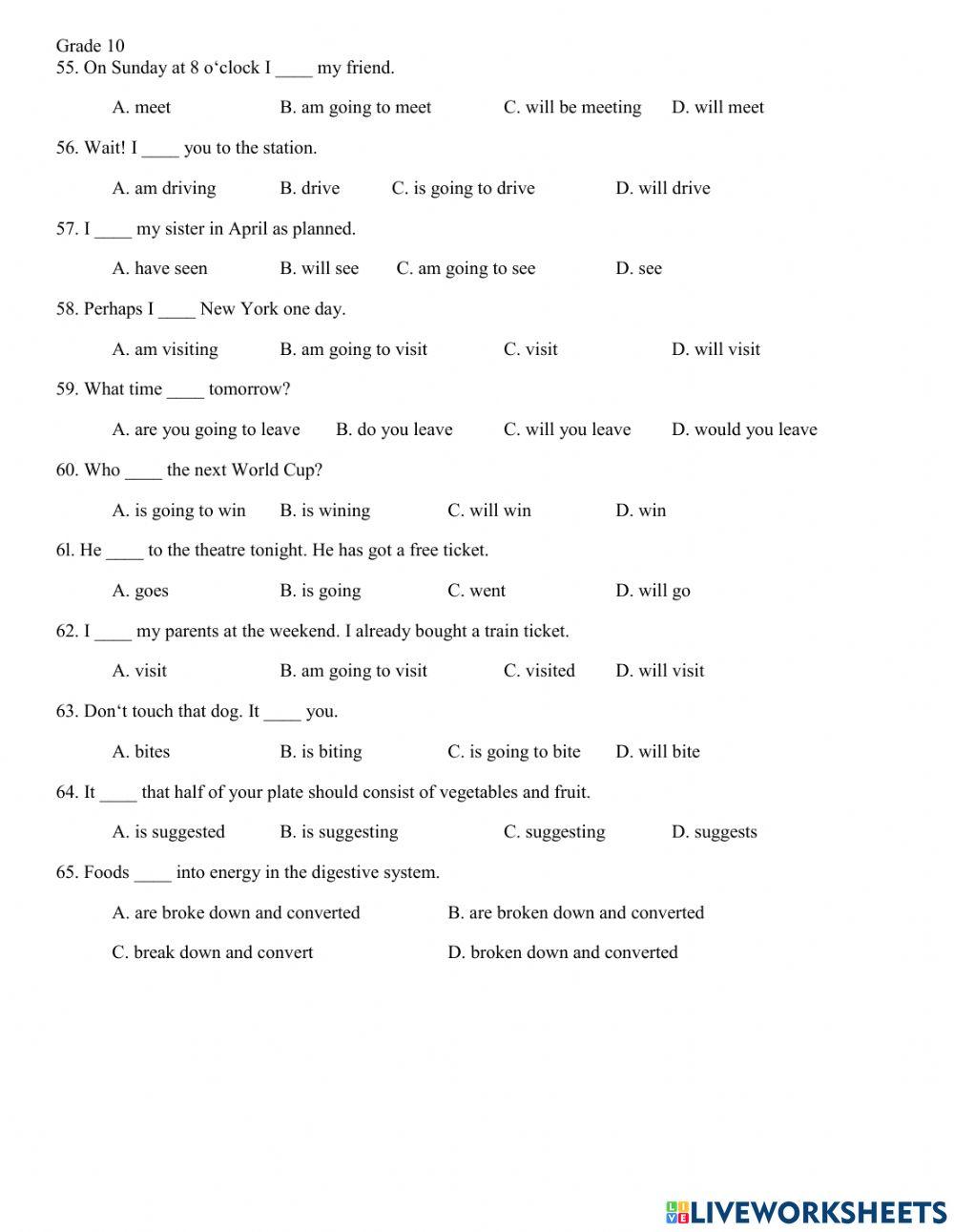 Test for unit 2-grade 10 (thí điểm)