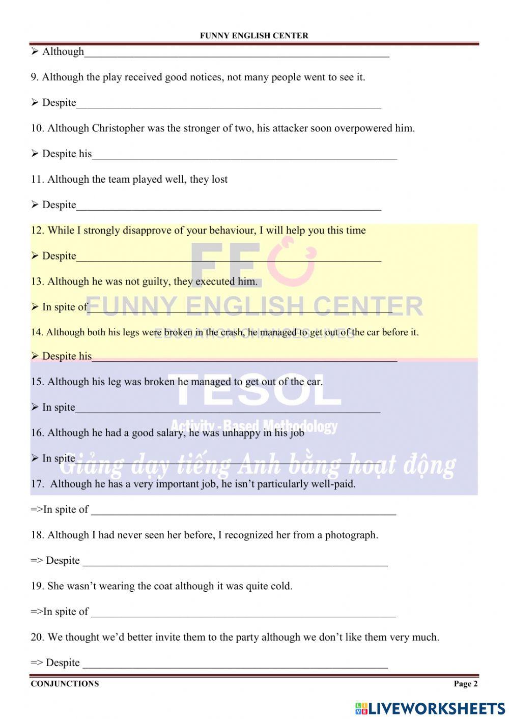 E.9-conjunctions-although-despite