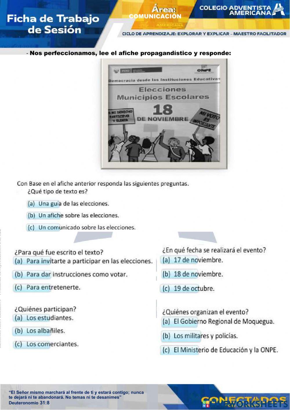 El afiche y figuras retoricas