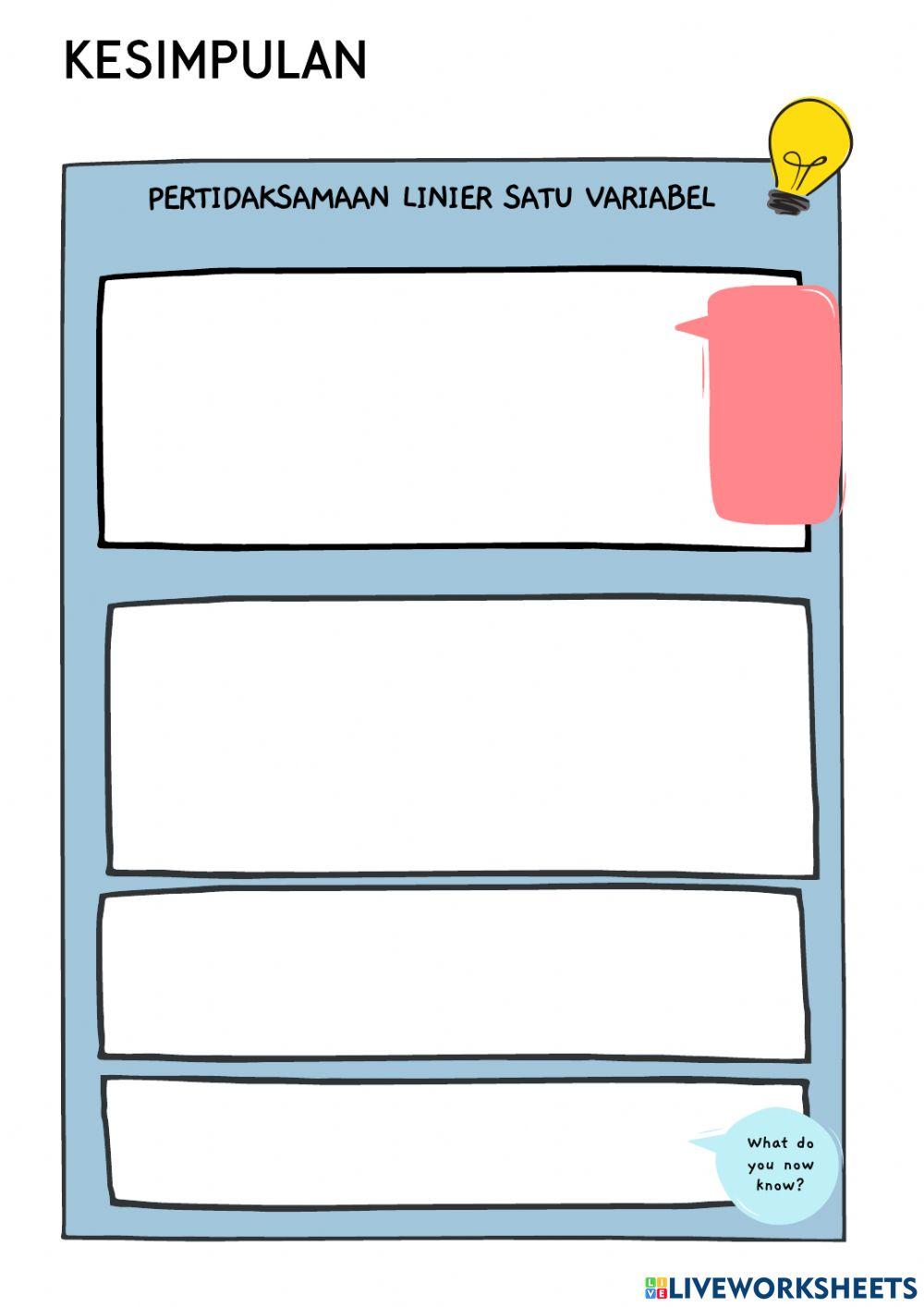 Pertidaksamaan Linier Satu Variabel