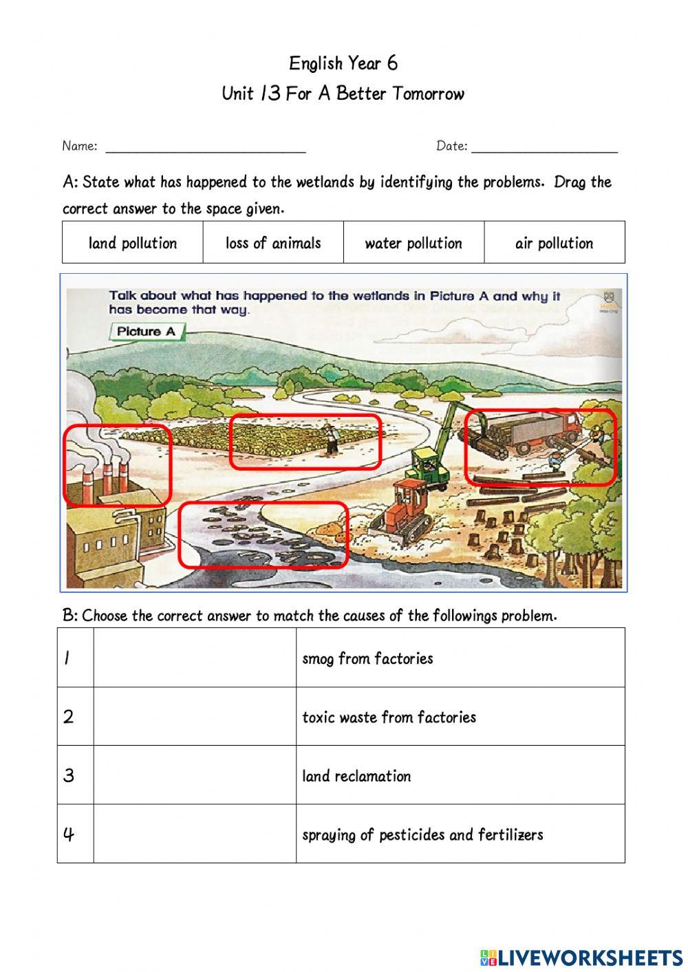 Year 6 English Unit 13 For a Better Tomorrow