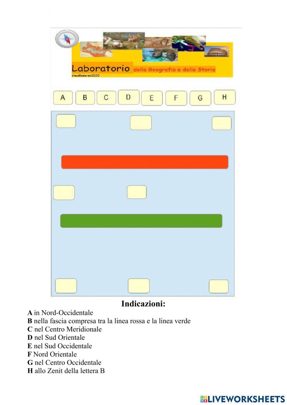 Orientamento spaziale in Geografia n.1
