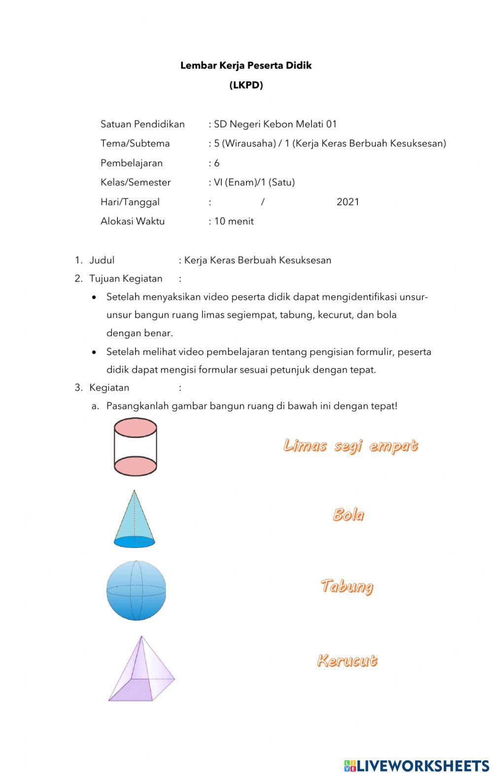 Tema 5 subtema 1 pembelajaran 6