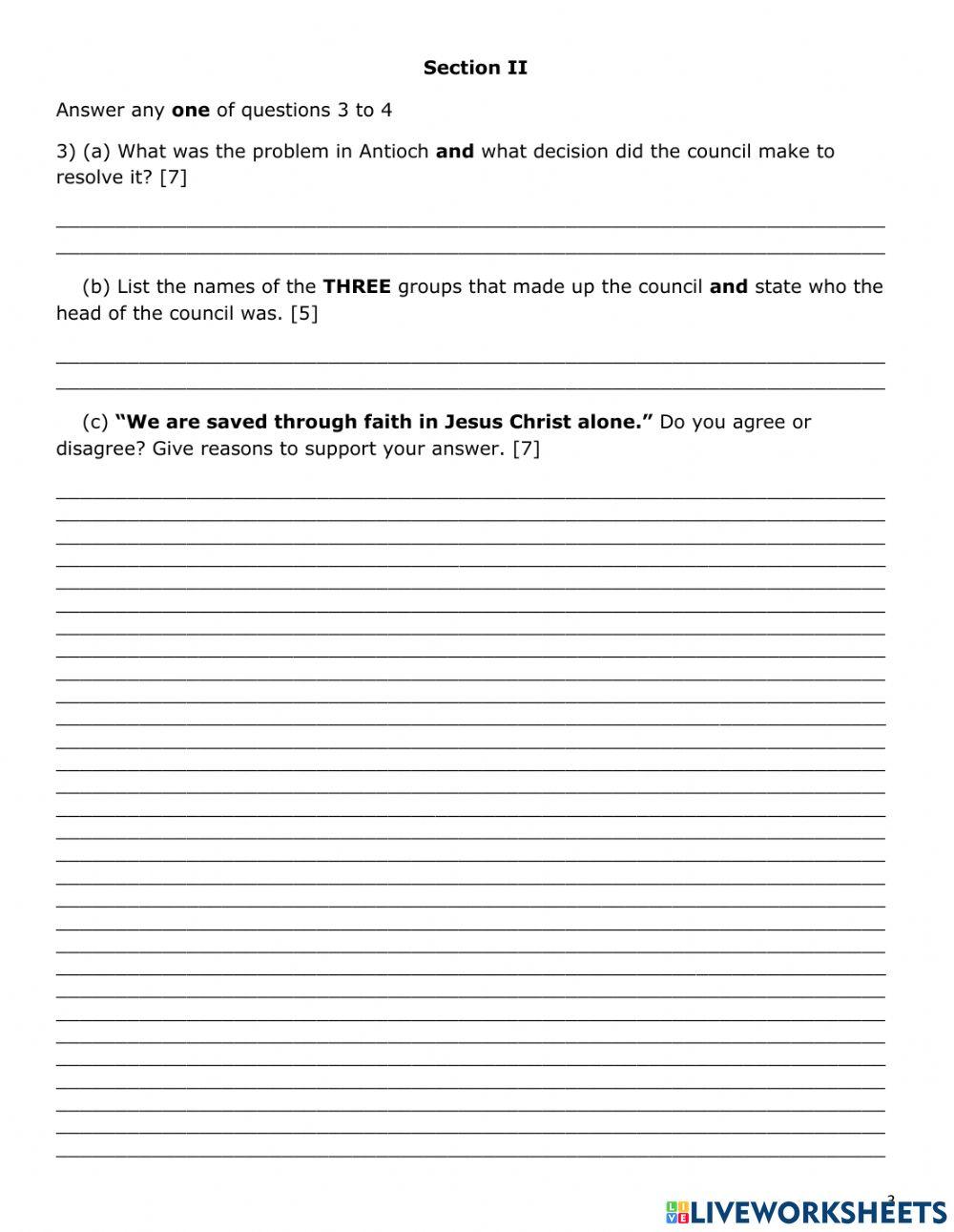 Missionary Journey 9th Grade unit Quiz