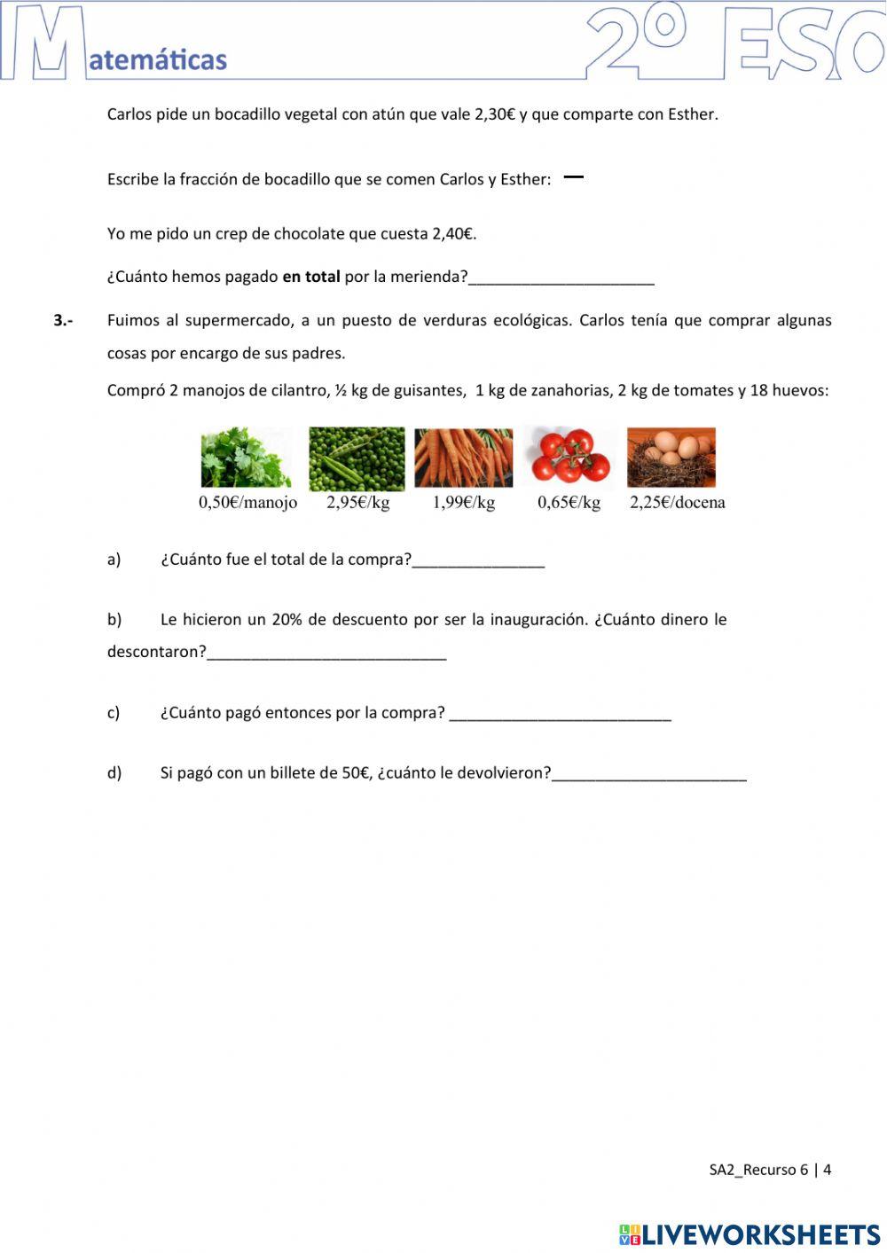 Operaciones con números