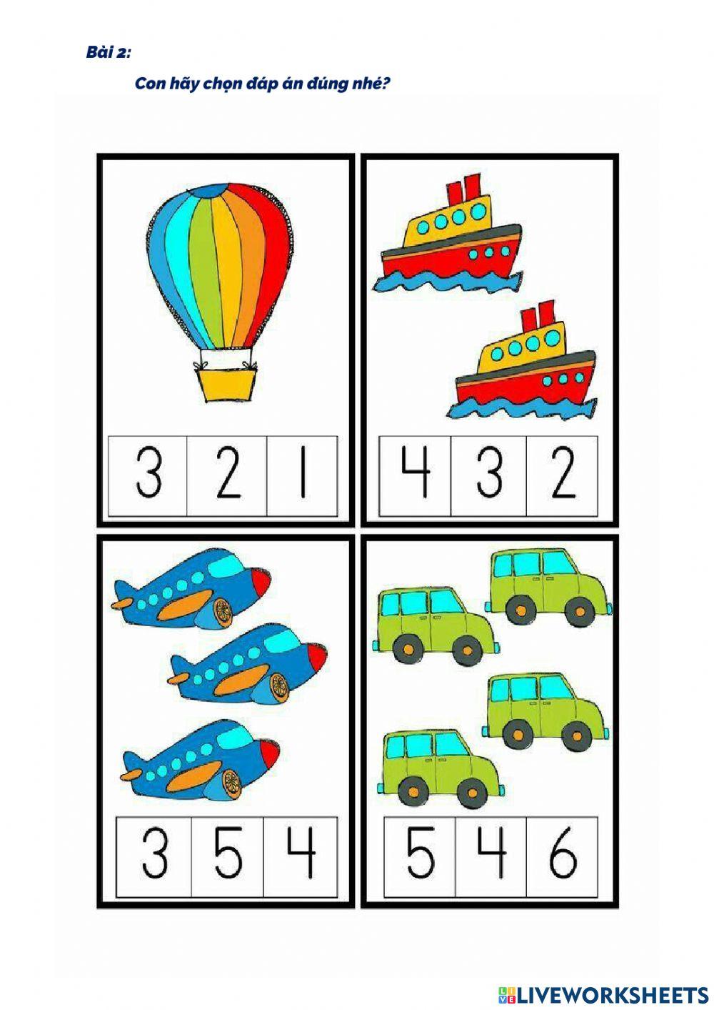 Bé cùng học đếm