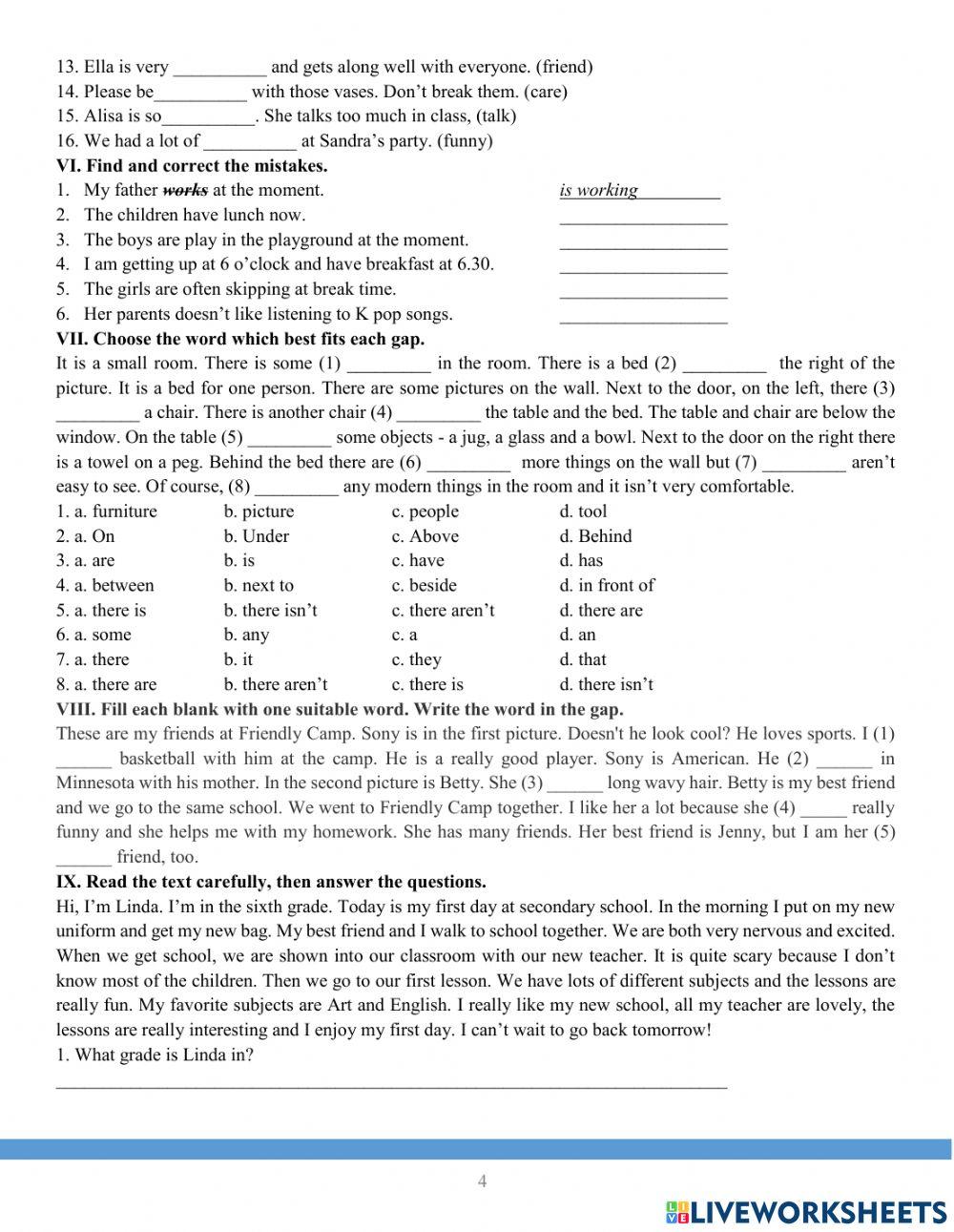 Practice for Mid-term test