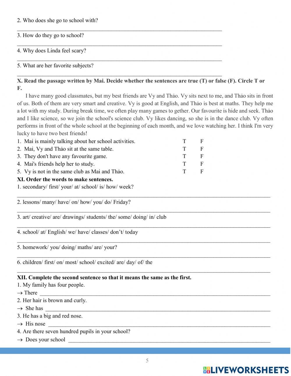 Practice for Mid-term test