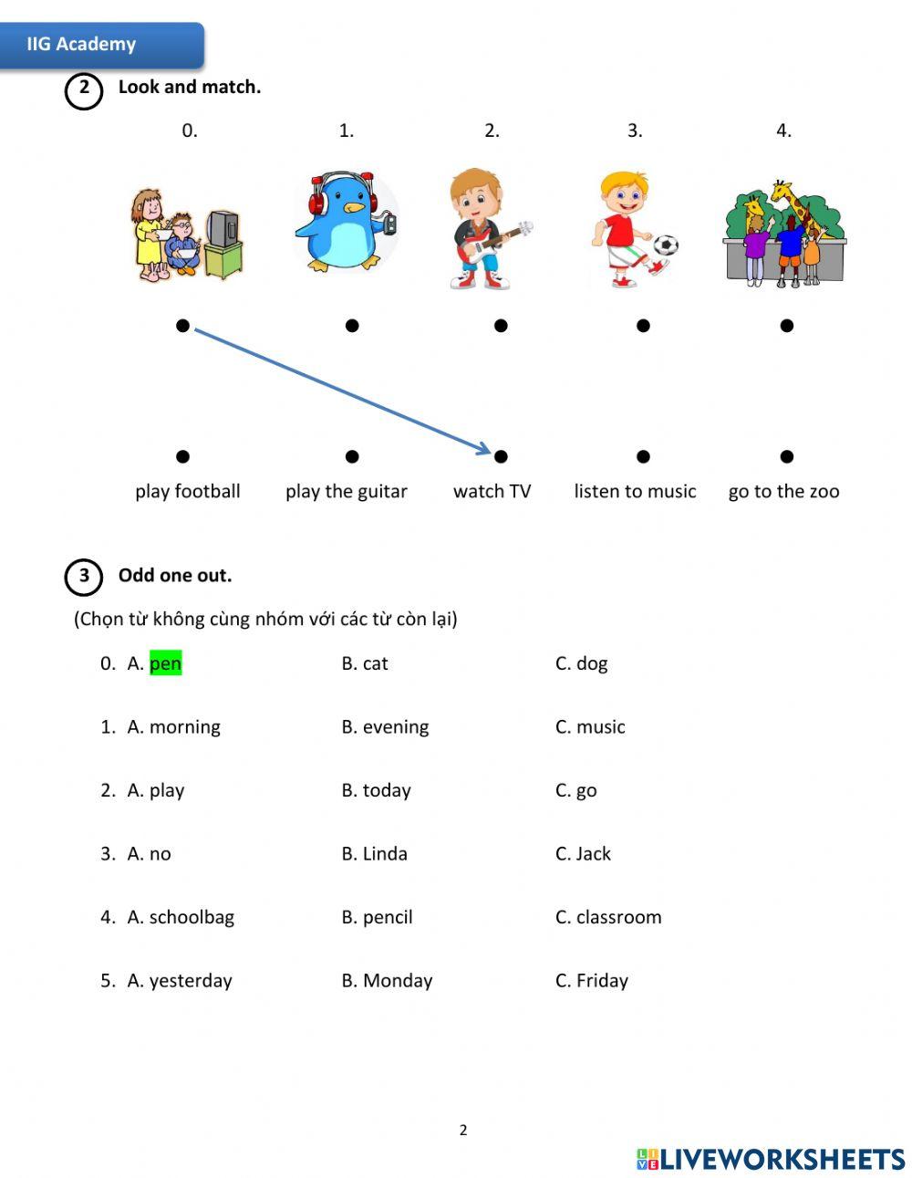 IIG-Grade 4-Worksheet 8