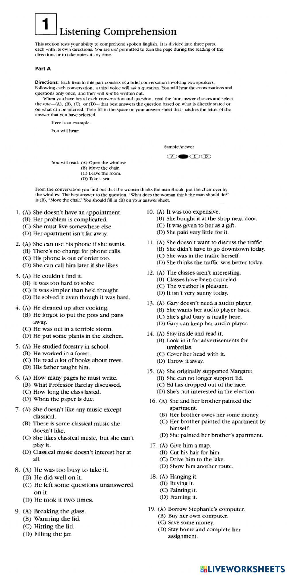 NGO practice 1 part 1 and 2