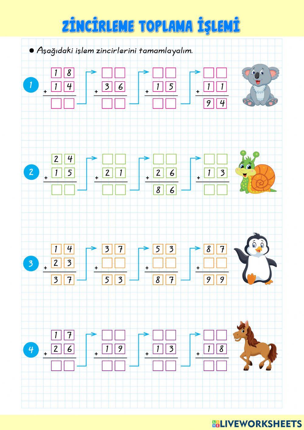 Zincirleme Toplama İşlemi