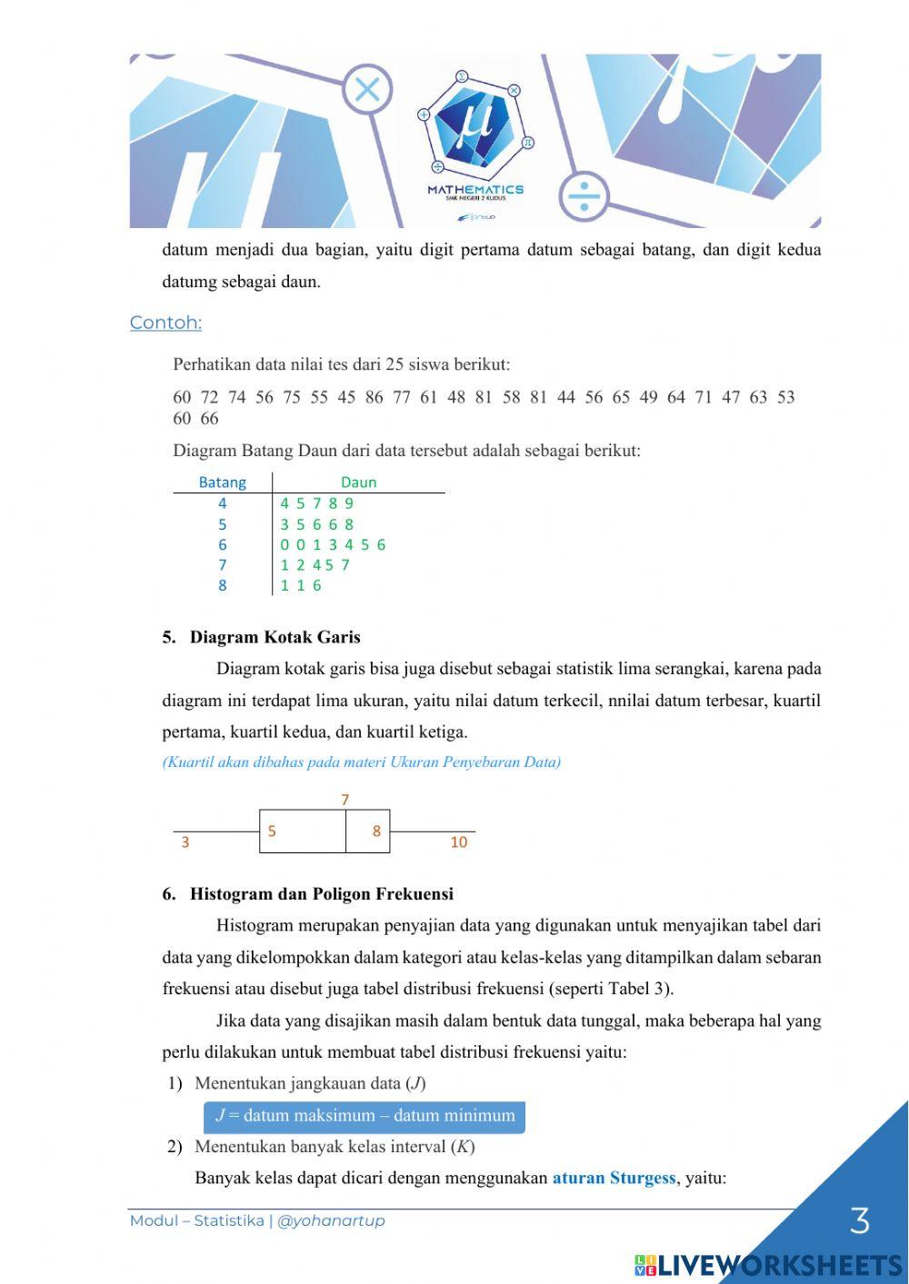 Penyajian Data dalam Bentuk Diagram