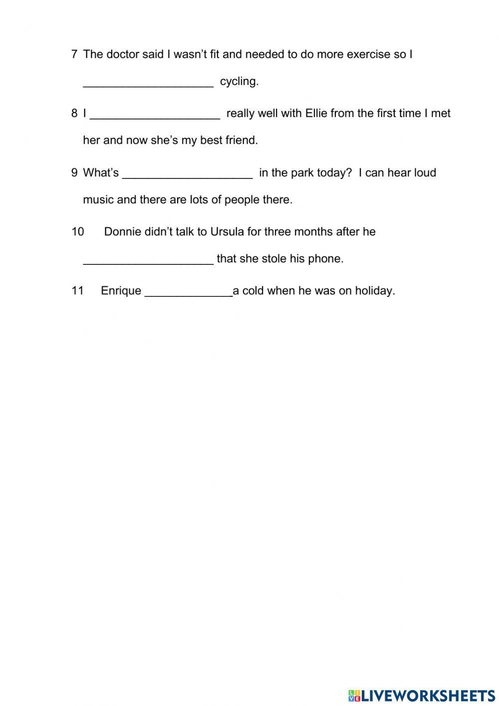 Wider World 2 - Unit 6.7 English in use (Phrasal verbs. Test)