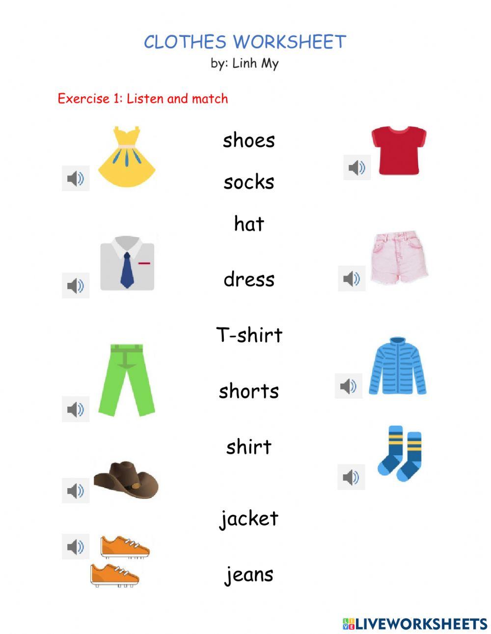 clothes-worksheet-1580541-nguyen-thi-my-linh-live