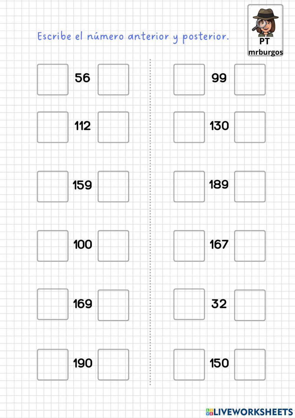 Anterior-Posterior, Mayor y menor