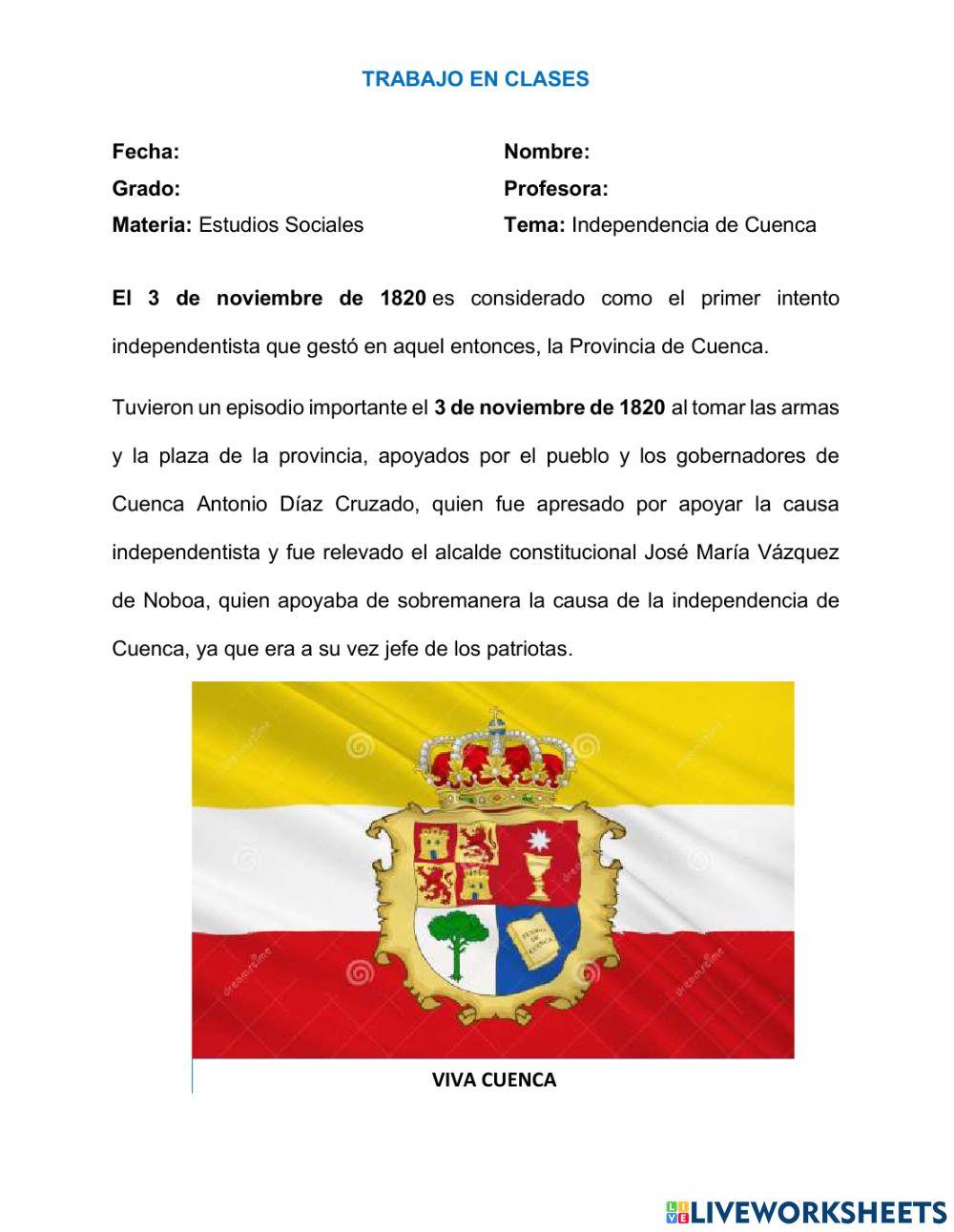 Independencia de Cuenca