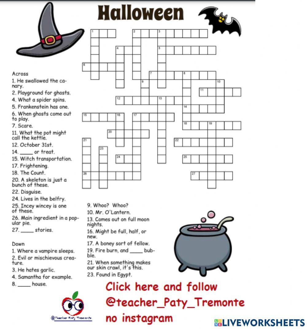 Crossword Halloween