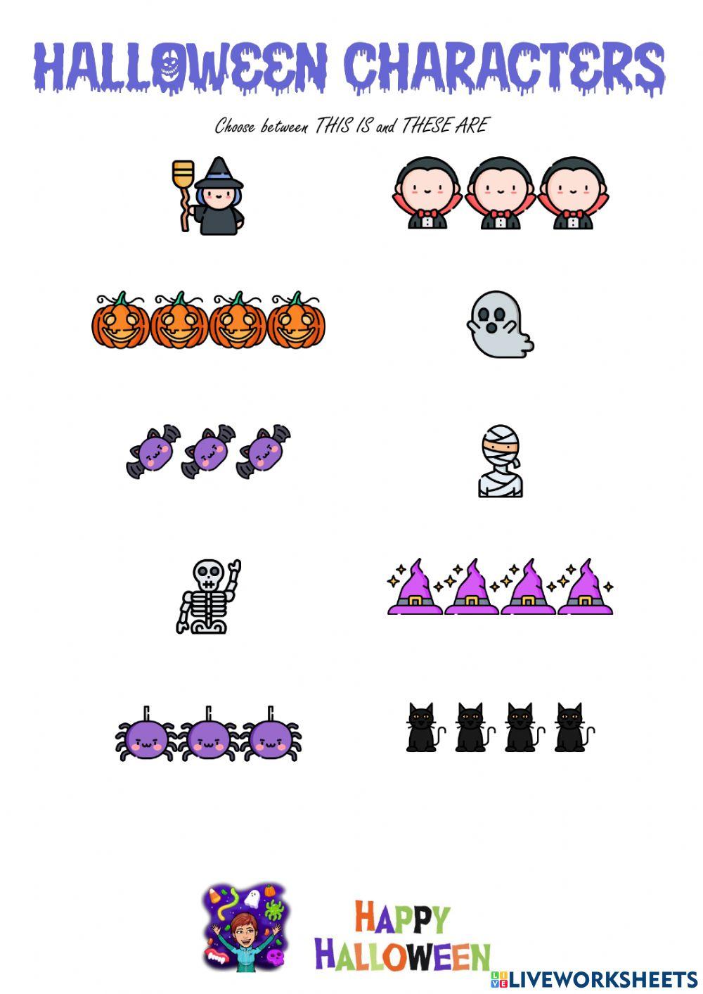 Halloween characters