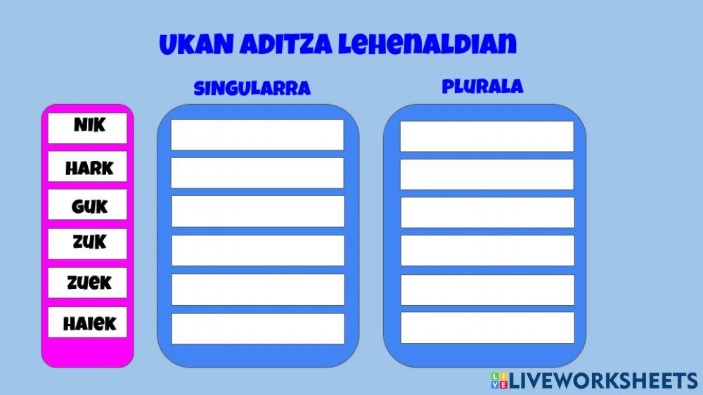 UKAN aditza lehenaldian