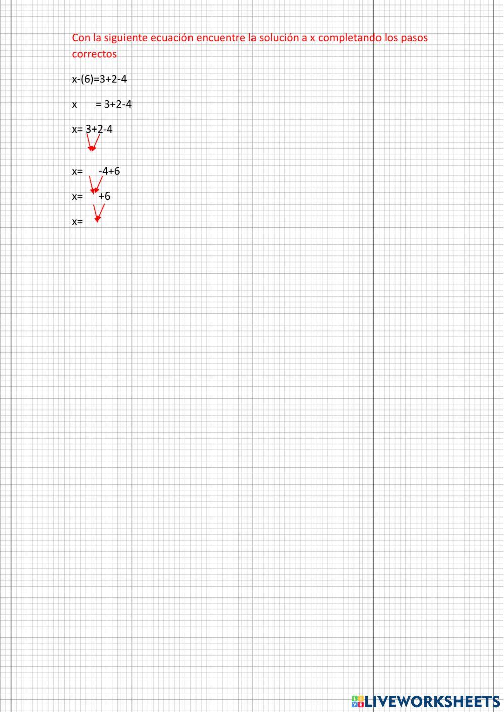 Ecuaciones de primer grado