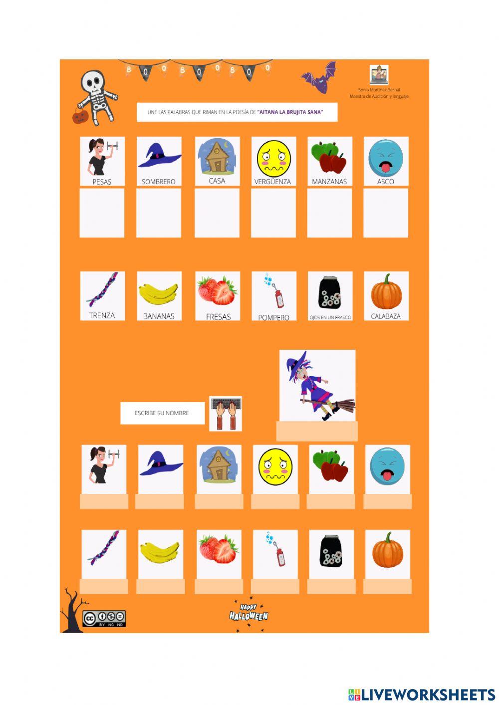 Halloween POESÍA aitana la brujita sana