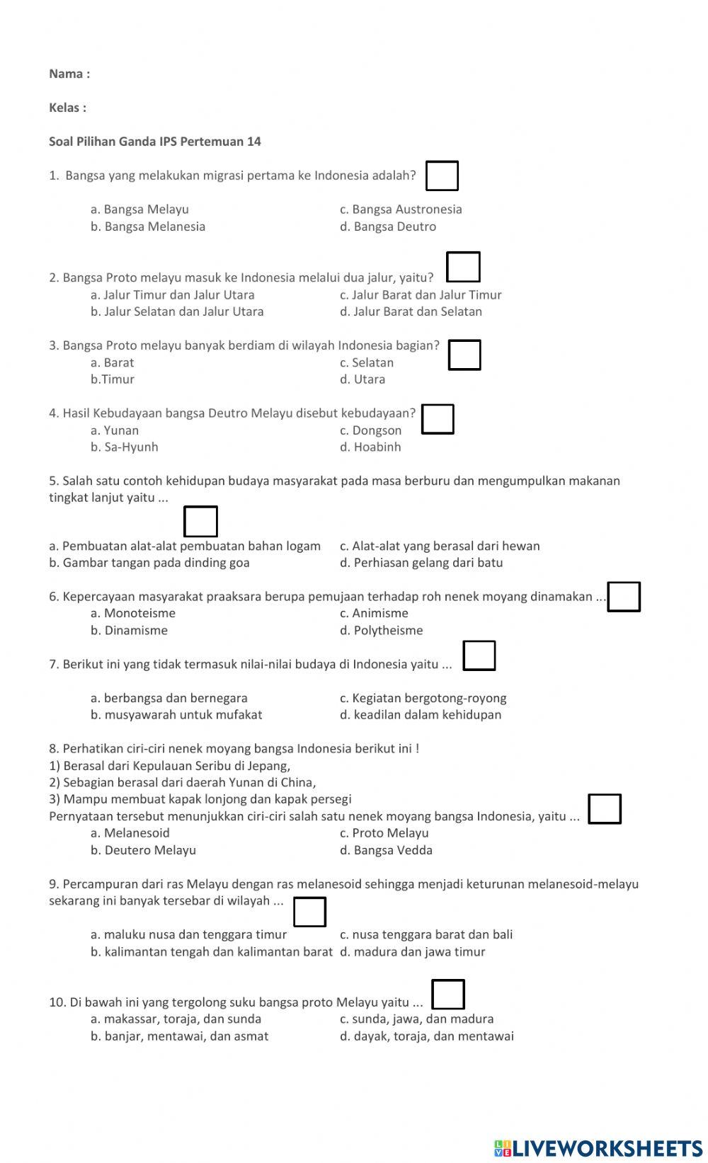 Asal usul nenek moyang indonesia