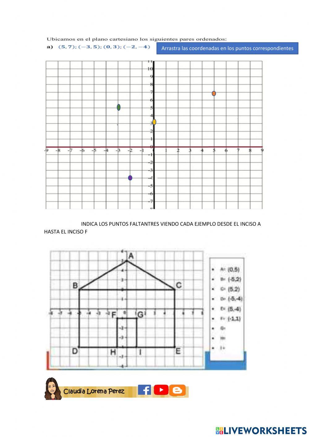 Poligonos y distancia entre dos puntos con teorema de pitagoras