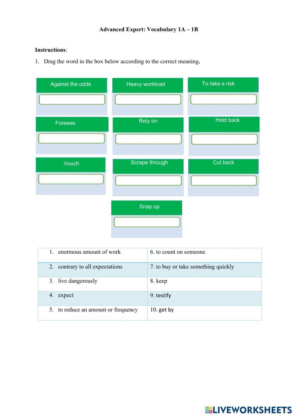 Use of English unit 1