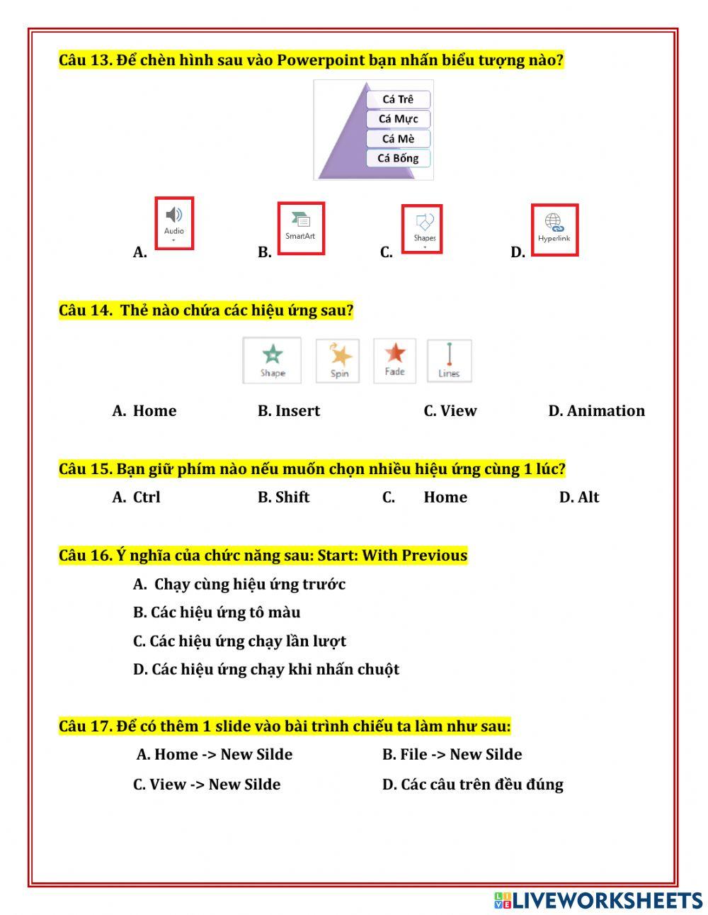 Khối 12 - Tuần 8