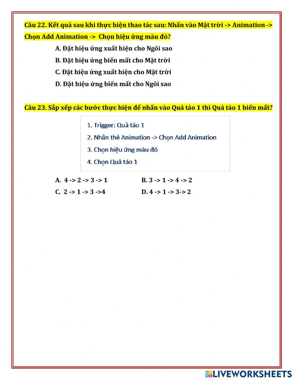 Khối 12 - Tuần 8