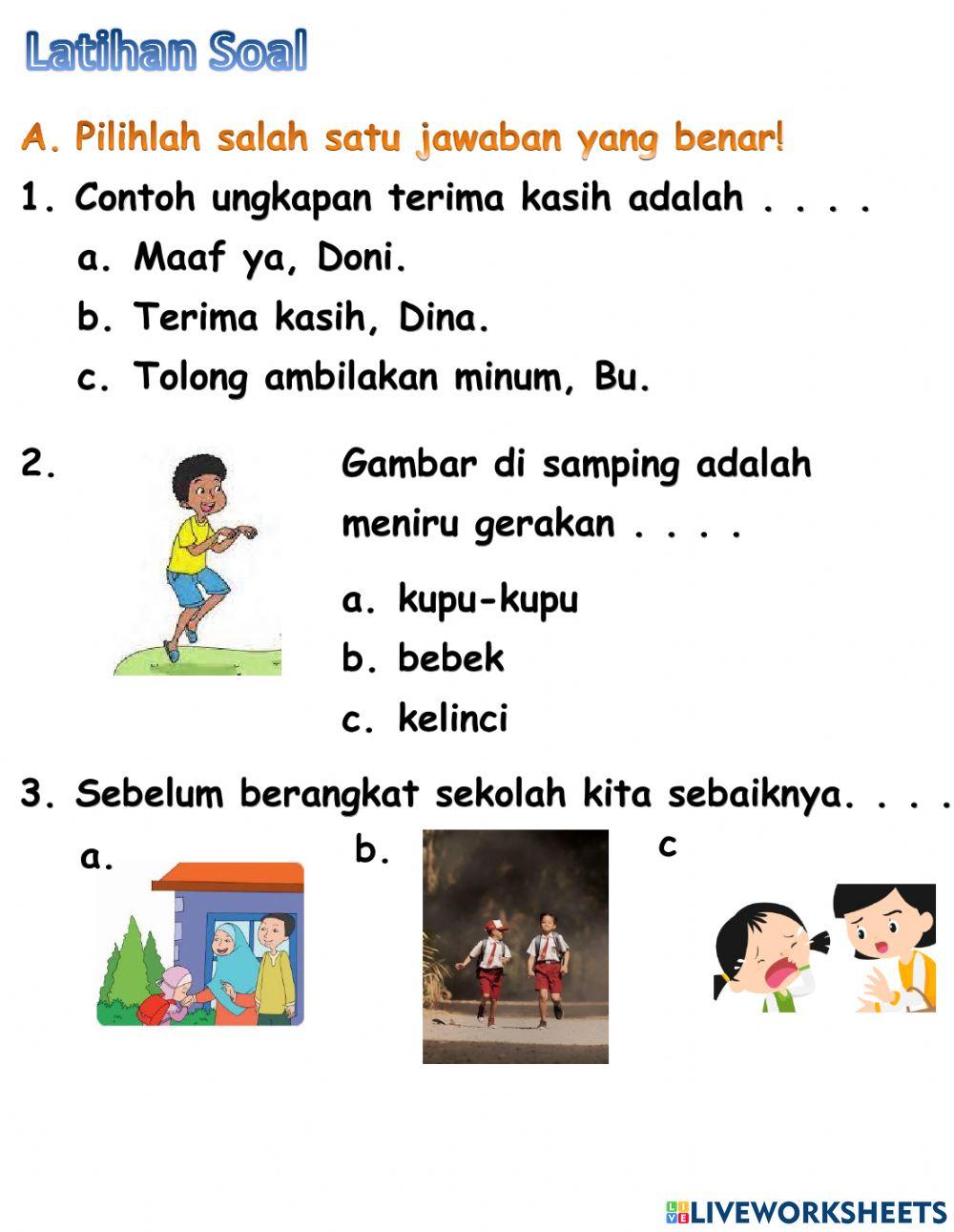 Latihan Soal Tema4 Sub2