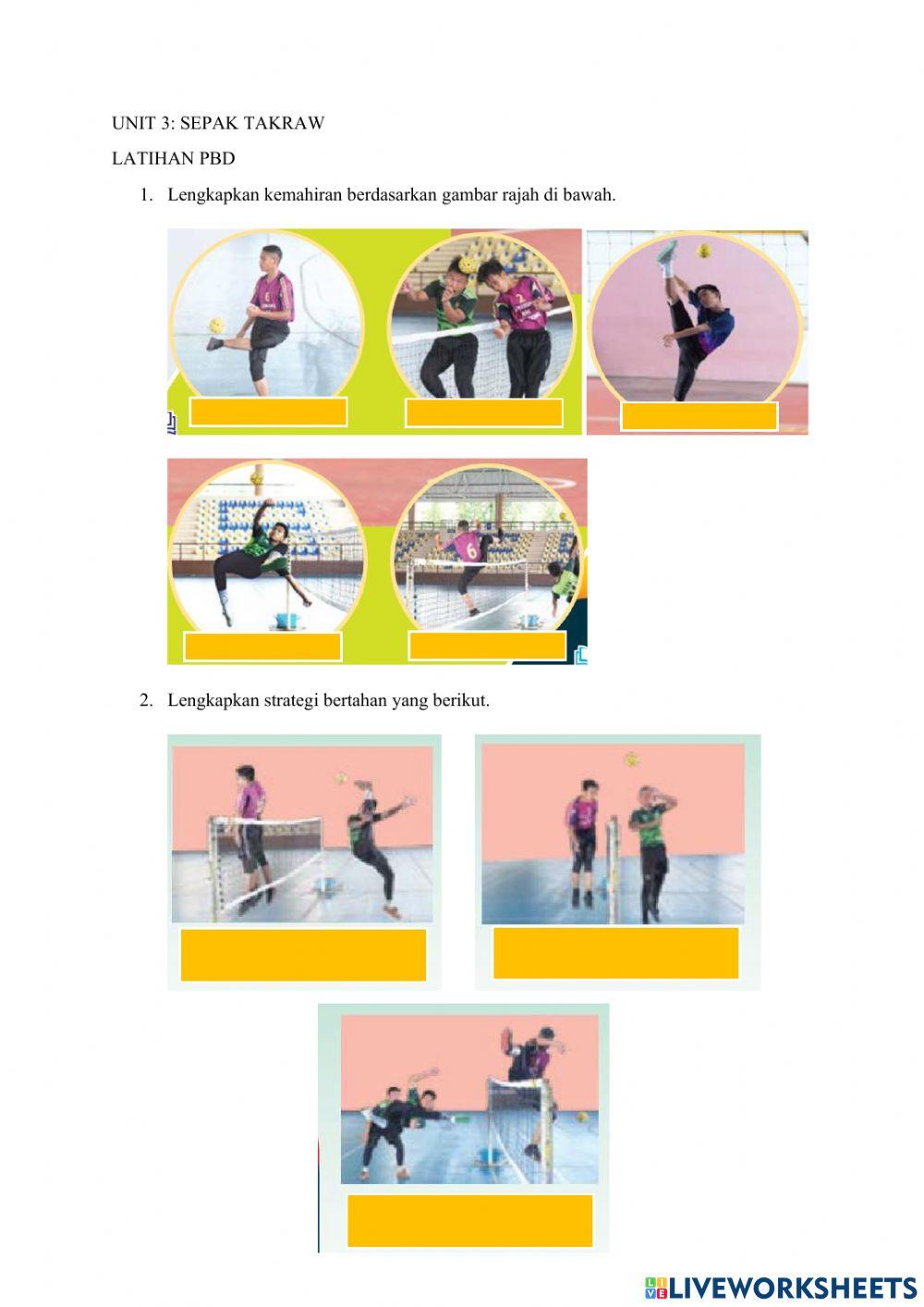 Pjpk t4: unit 3: sepak takraw