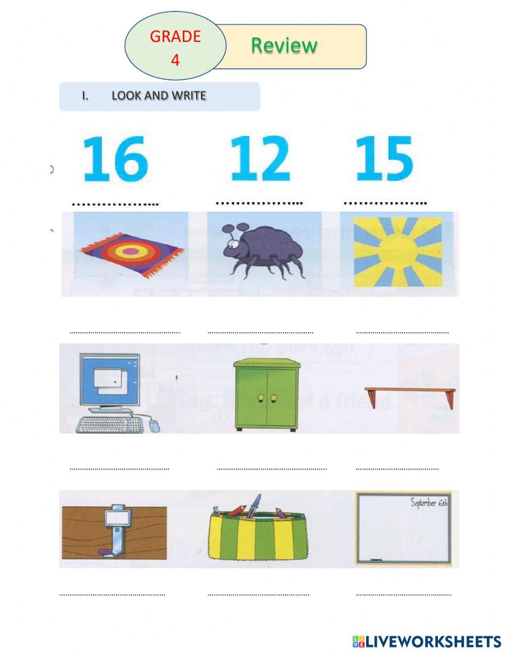 Fam 4 review starter-unit 2