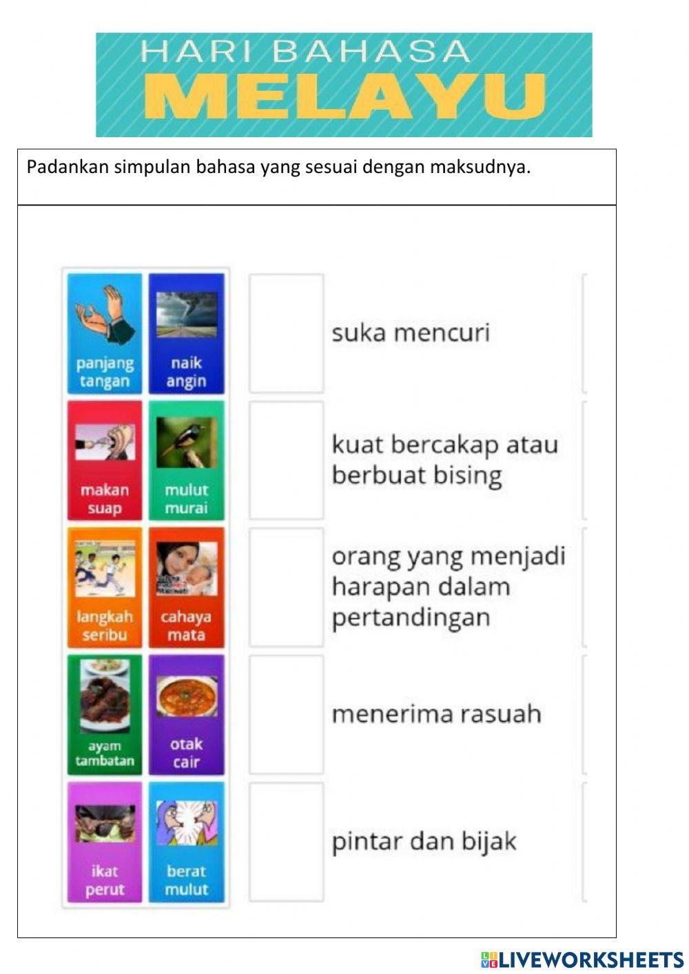 Hari Bahasa Melayu simpulan bahasa