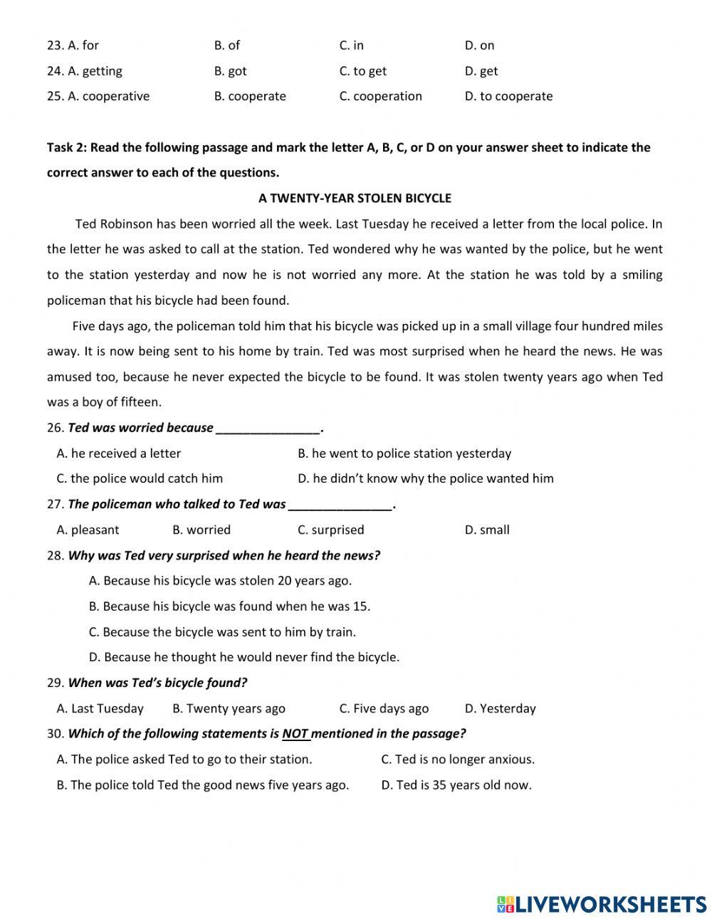 REVISION for 1st mid - No1