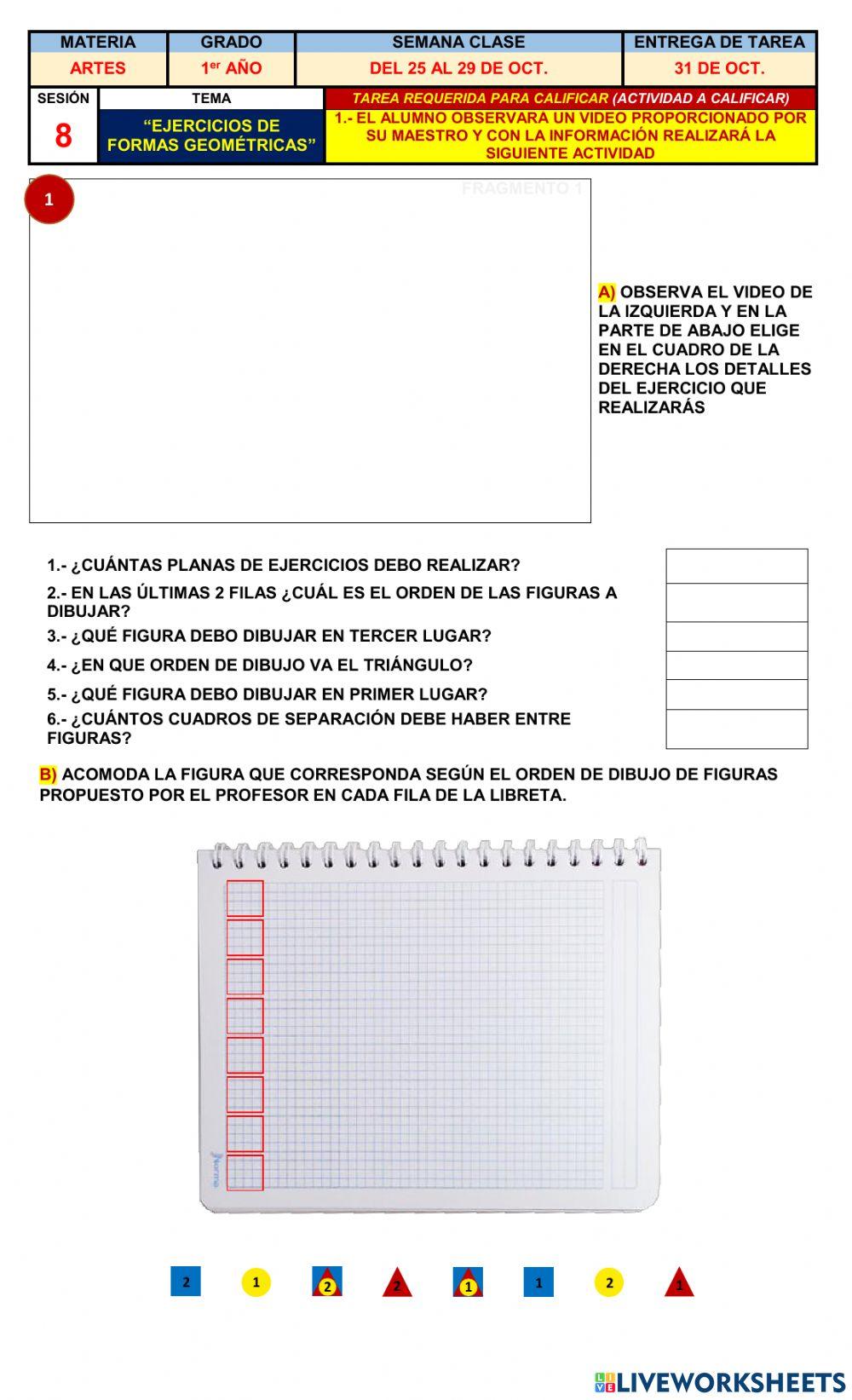 1o Ej. Dibujo Figuras Geométricas 1o Ej. Dibujo Figuras Geométricas