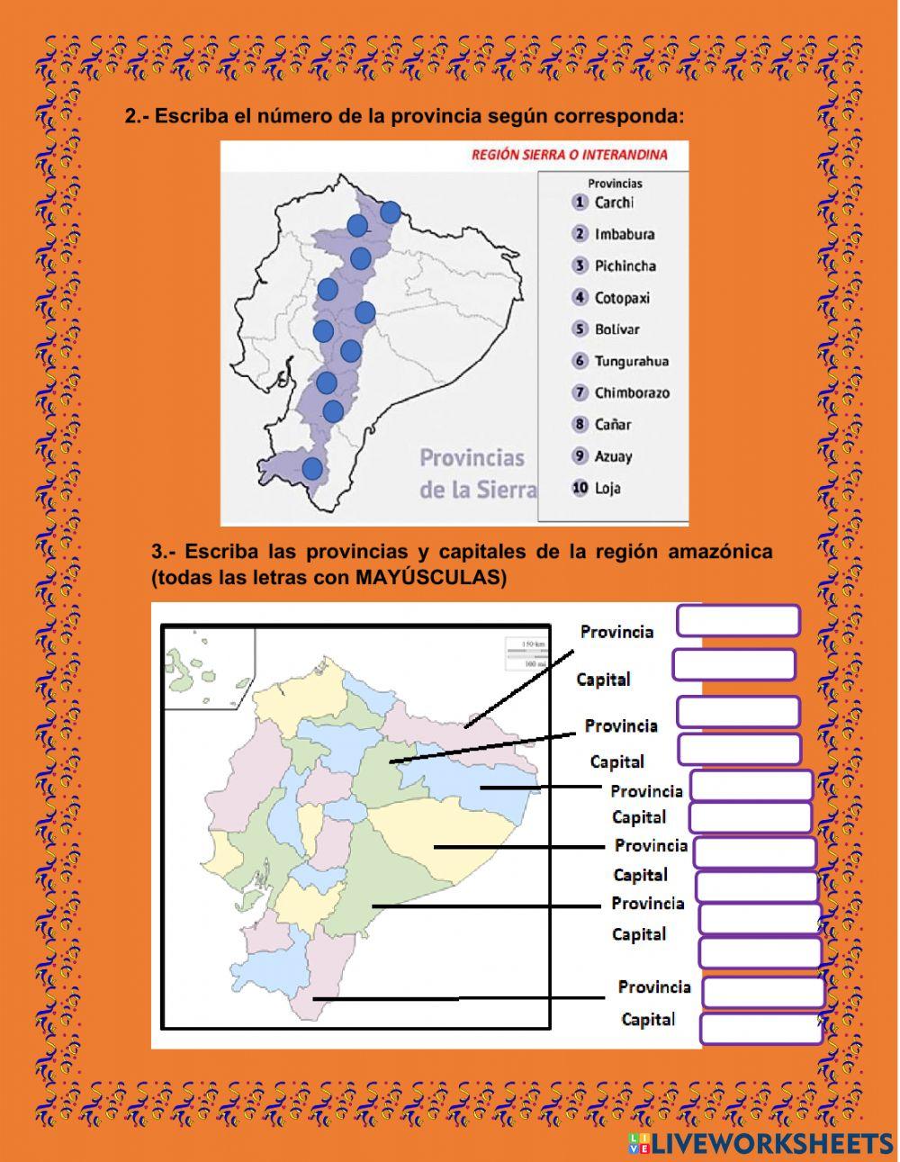 Provincias del Ecuador