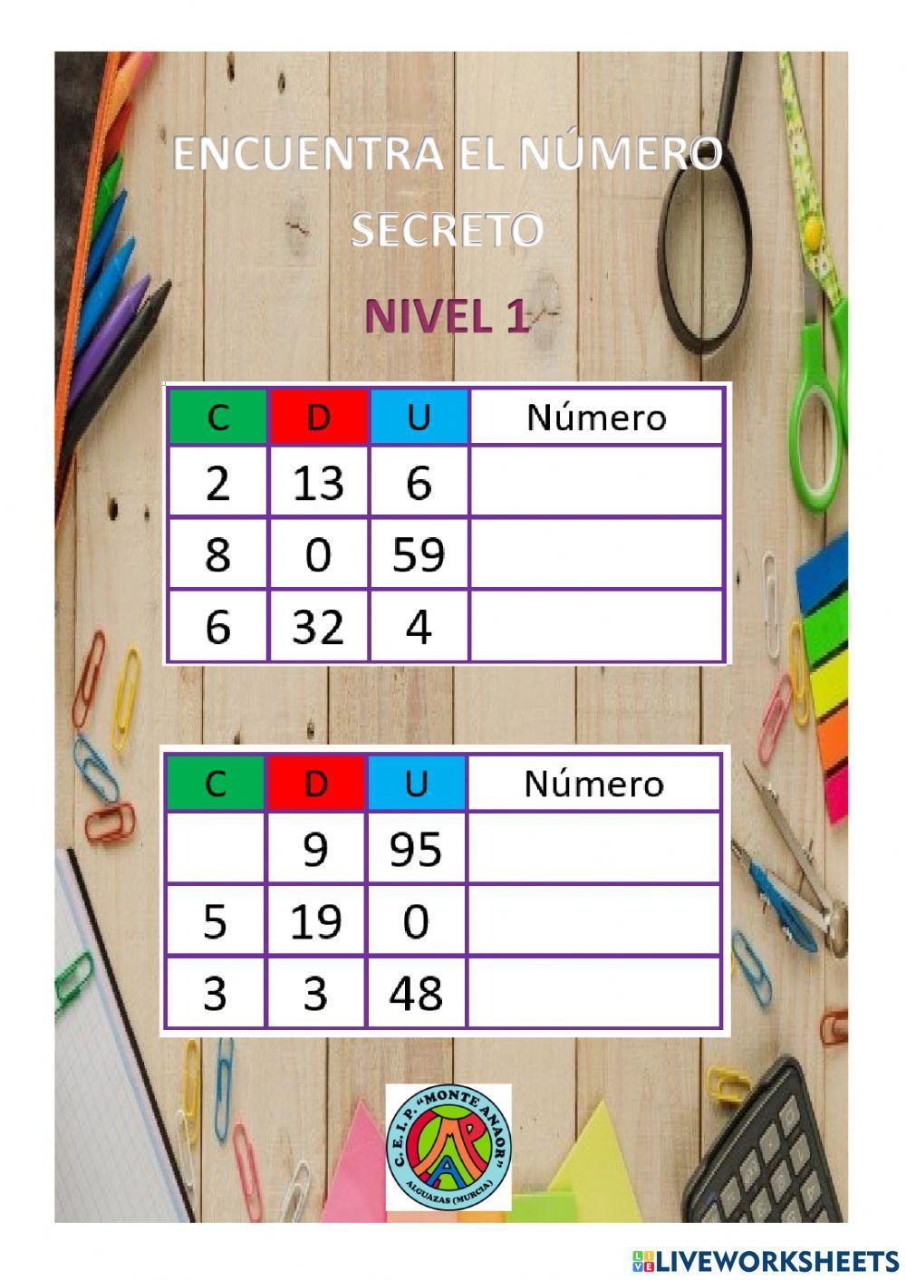 Composición de números 1