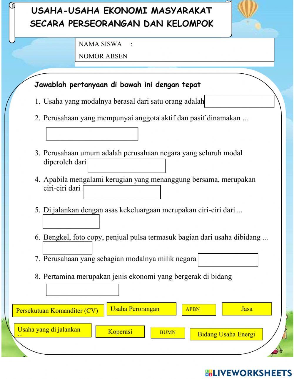 Evaluasi IPS Tema 2 st 2 pb 3