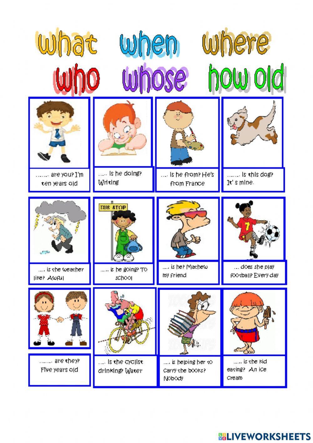 Interrogative pronouns