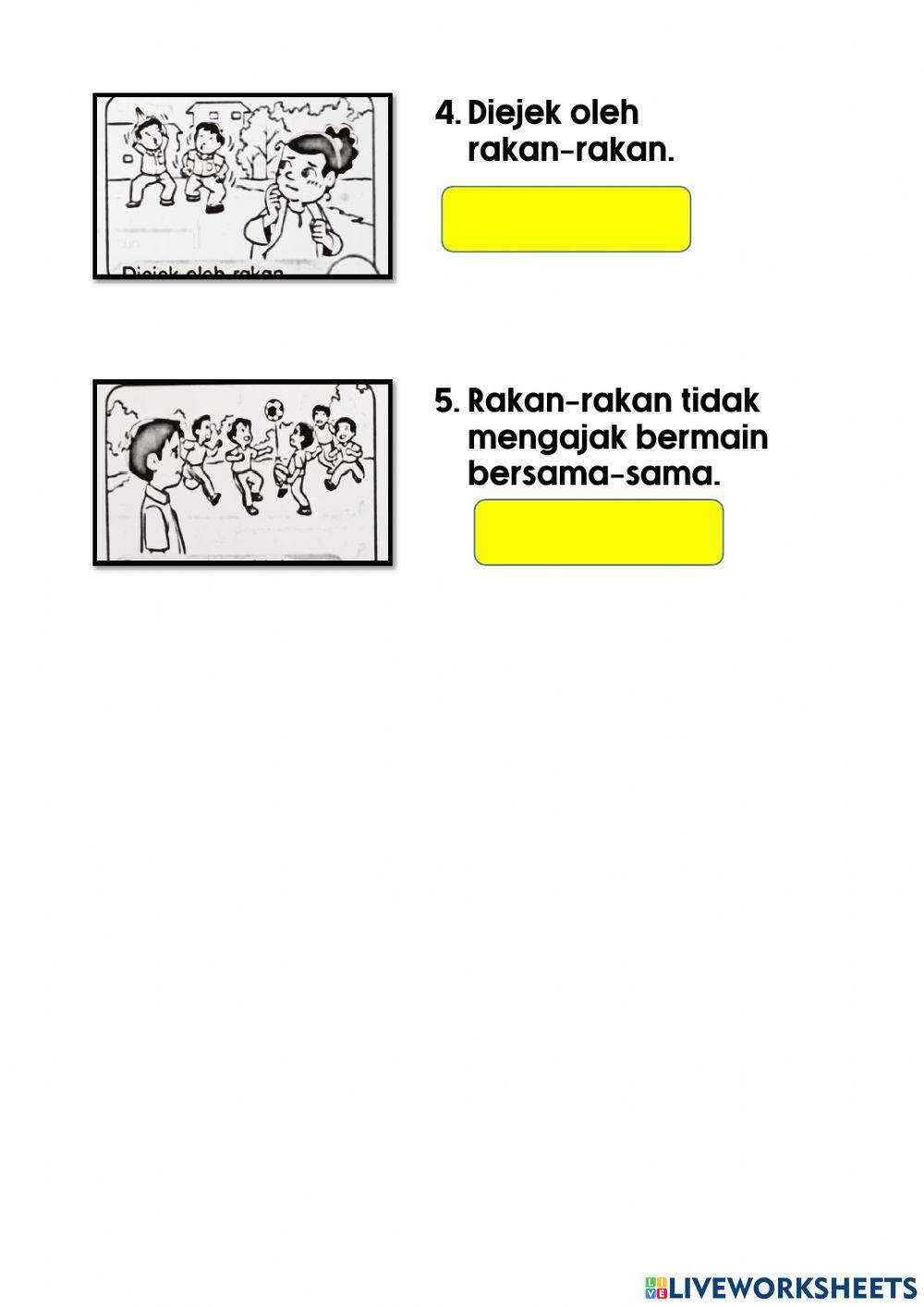 Memadankan emosi Tahun 1