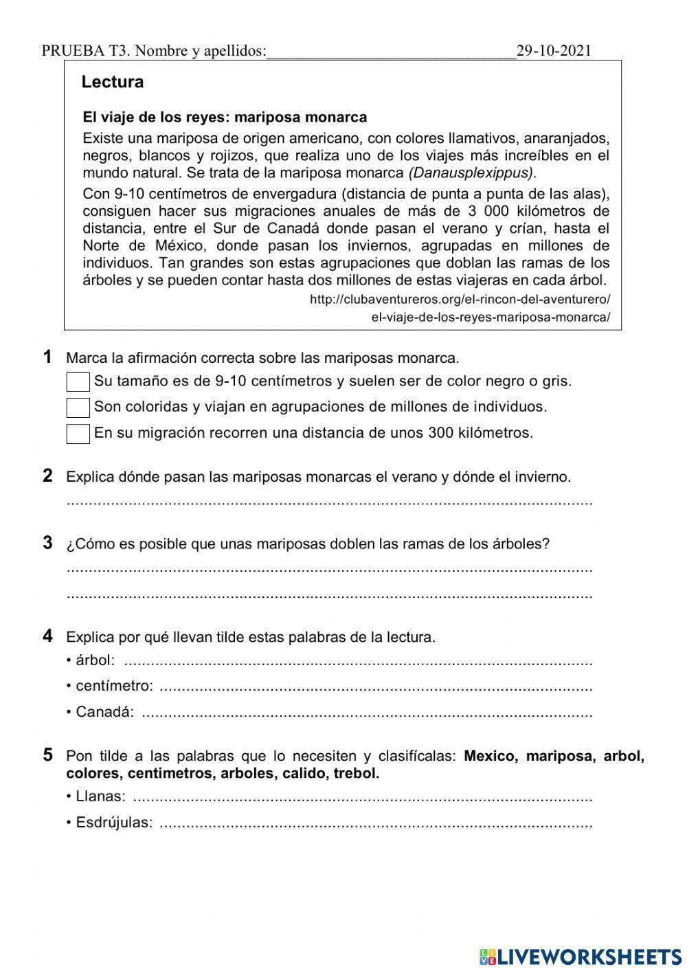 Examen 4º lengua Anaya